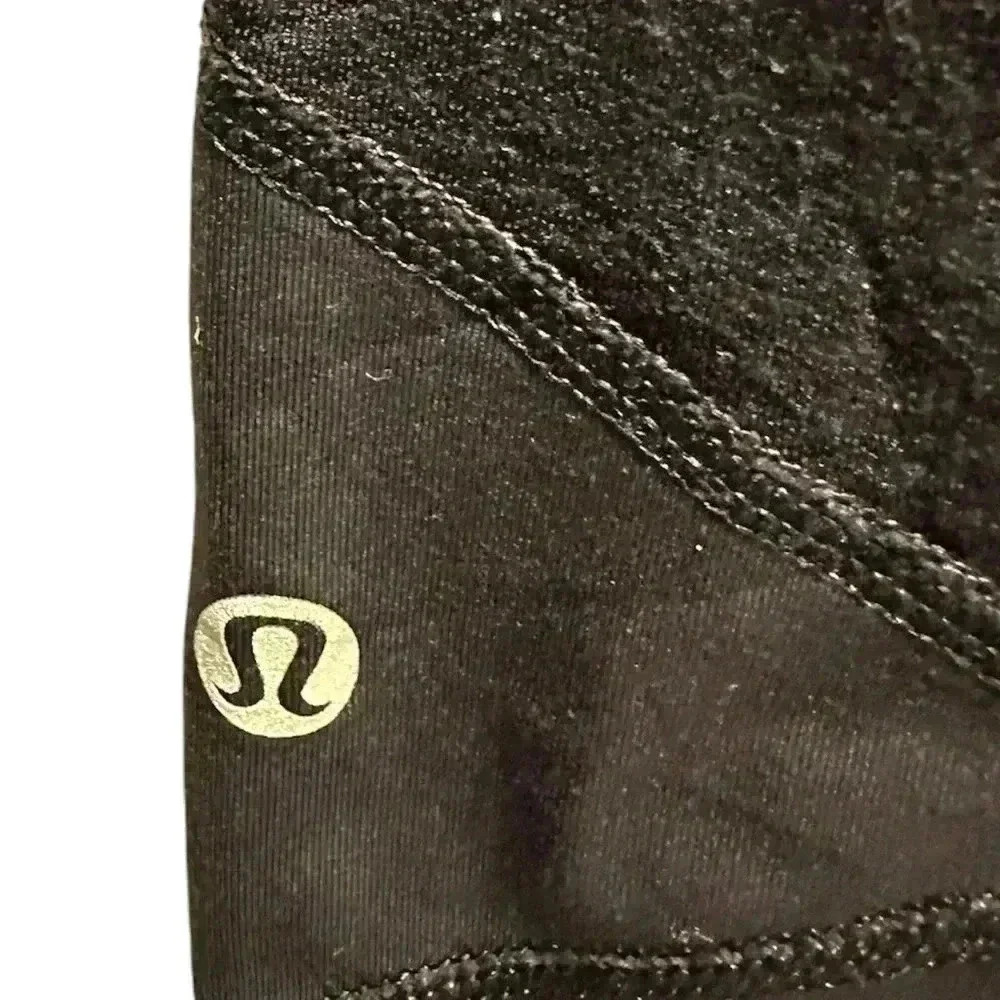 LULULEMON BLACK CAPRI LEGGINGS WITH POCKETS - Picture 3 of 4
